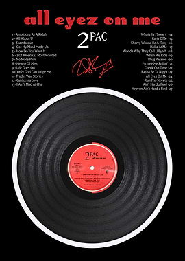All Eyez On Me Vinyl Poster