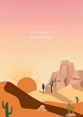 Desert Love. Getting lost in the sunset