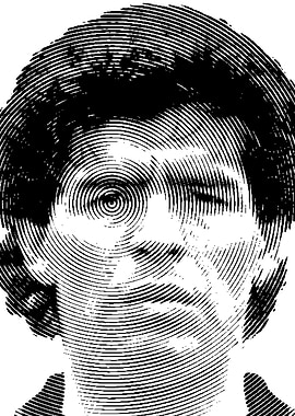 Portrait maradona in Black and White