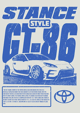 Stance Style GT-86 White Vintage