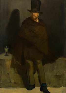 Manet's The Absinthe Drinker Painting