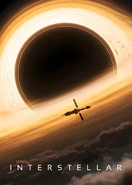 Interstellar Black Hole and Spaceship