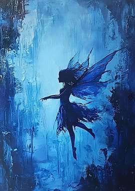 Blue Fairy Painting