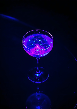 Glowing Cocktail with Stars