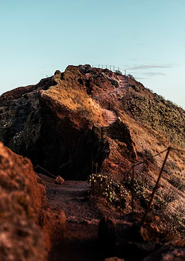 Mountain Trail at Sunset
