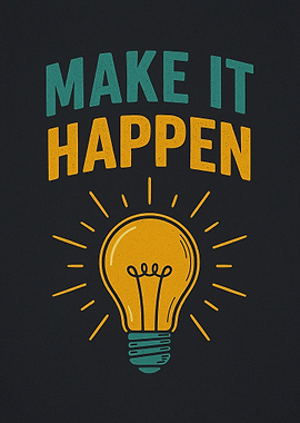 Make It Happen Lightbulb