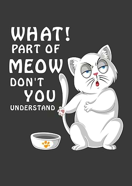 Funny Cat Meow Cartoon