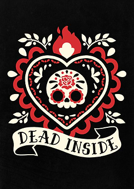 Dead Inside cute corazon