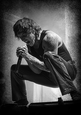 Monochrome Rock Concert Performance