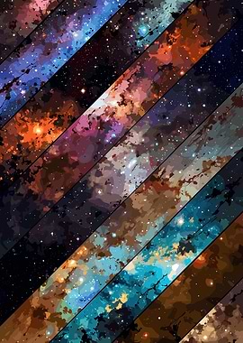 Diagonal Galaxy Stripes