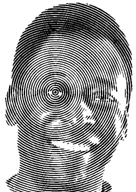 Portrait Pele with Concentric Circles