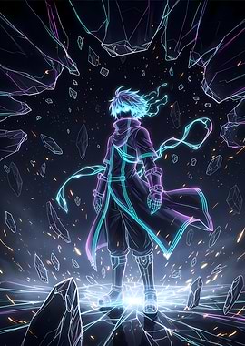 Radiant Anime Glow Warrior in Shattered Dimension