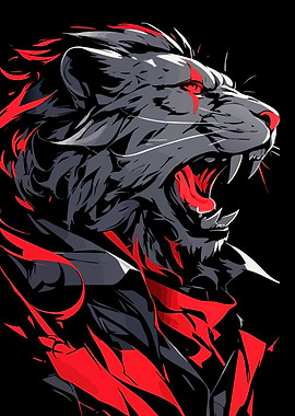 Roaring Lion Digital Art