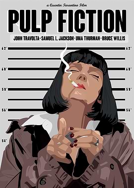 Pulp Fiction Movie Poster Art