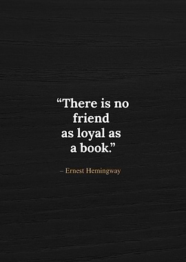 Ernest Hemingway Book Quote