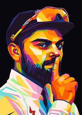 Virat Kohli Wpap Art