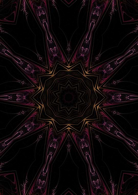 Gold and Amethyst Star