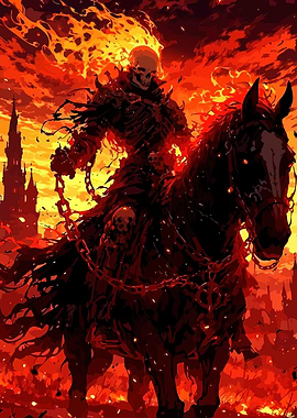 Fiery Horseman of the Apocalypse