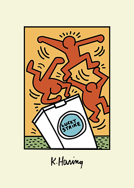 Keith Haring Lucky Strike Art