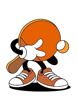 Funny Table Tennis Cartoon