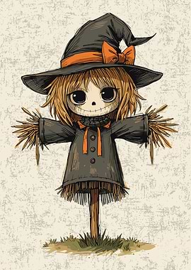 Cute Halloween Scarecrow