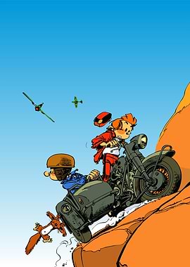 Spirou and Fantasio Motorcycle Adventure