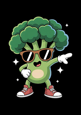 Dancing Broccoli Cartoon