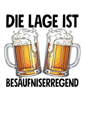 Two beer mugs with German text