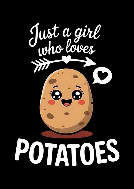 Potato Lover Girl Loves