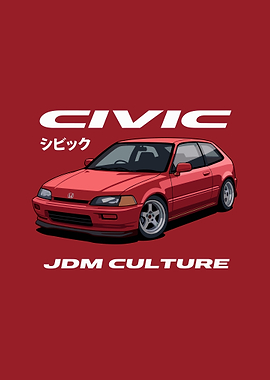 Honda Civic EG6 hatchback car