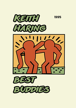Keith Haring Best Buddies 1995