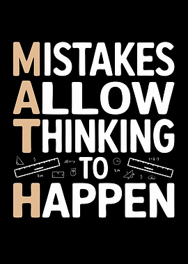 Mistakes Allow Thinking to Happen Math