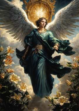 St. Gabriel is an angel who serves as a messenger for God