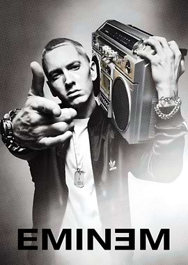 Eminem with Boombox