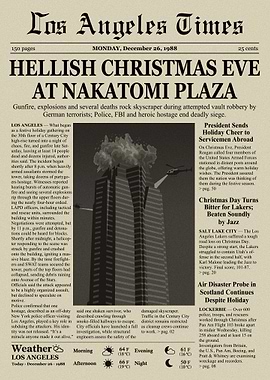 Newspaper Headline: Nakatomi Plaza