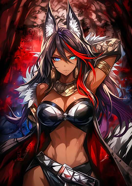 Anime Wolf Girl Warrior
