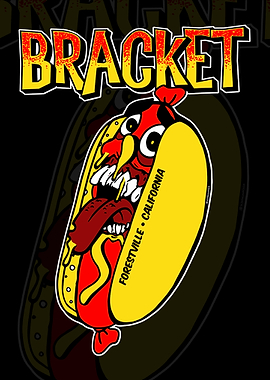 Bracket Hotdog Cartoon