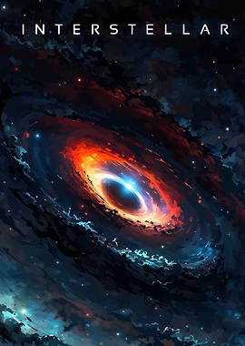 Interstellar Black Hole Digital Art
