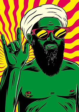 Cool Dude with Turban and Sunglasses