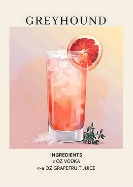 Greyhound Cocktail Recipe Illustration