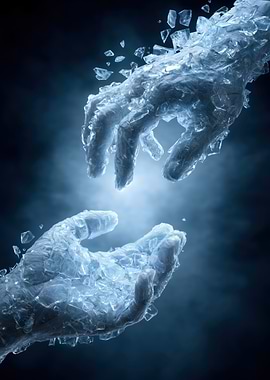 Crystal Hands Reaching