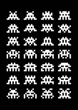Space Invaders Pixel Art