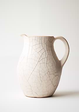 Cracked Ceramic Pitcher