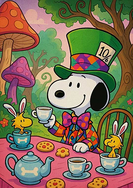 Snoopy's Mad Hatter Tea Party