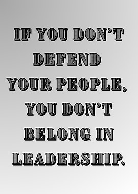 Leadership Quote on Gray Gradient Background