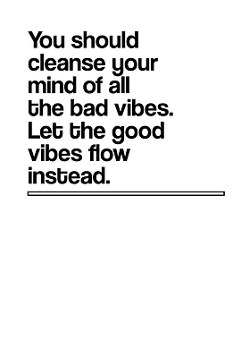 Quotes Cleanse Your Mind Text Art