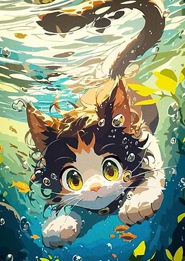 Underwater Cat Adventure