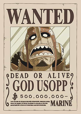Usopp Wanted after Wano