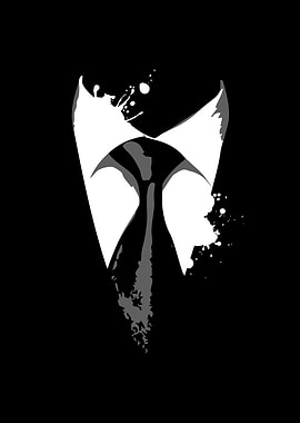 Minimalist Suit and Tie Illustration