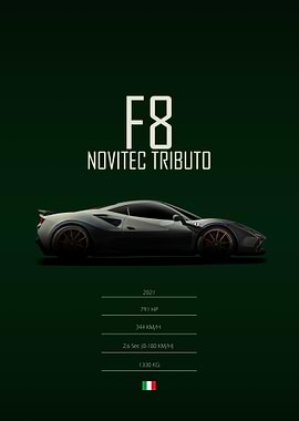 2021 Ferrari F8 Novitec Tributo